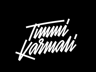 Timmi Karmali calligraphy lettering logo logotype typography vector