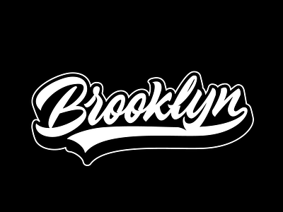 Brooklyn lettering brush calligraphy design handlettering lettering logo logotype script type typography vector