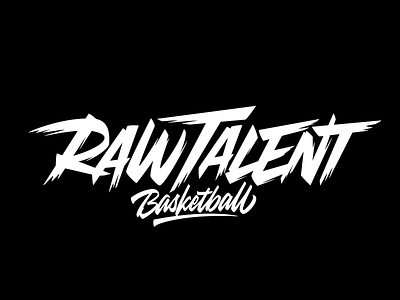 Raw Talent Basketball calligraphy font lettering logo logotype script type typography vector