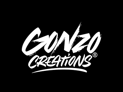 Gonzo Creations calligraphy lettering logo logotype typography vector