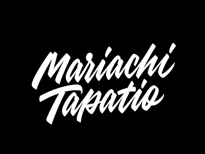 Mariachi Tapatio calligraphy lettering logo logotype typography vector
