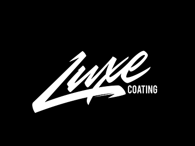 Luxe Coating calligraphy lettering logo logotype typography vector