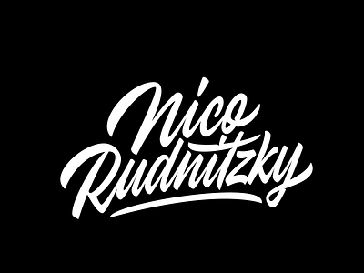 Nico Rudnitzky calligraphy lettering logo logotype typography vector