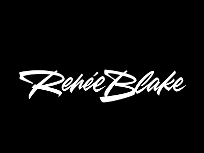 Renée Blake calligraphy lettering logo logotype typography vector