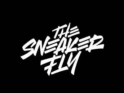 The Sneaker Fly calligraphy lettering logo logotype typography vector