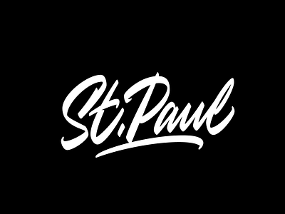 St. Paul calligraphy lettering logo logotype typography vector