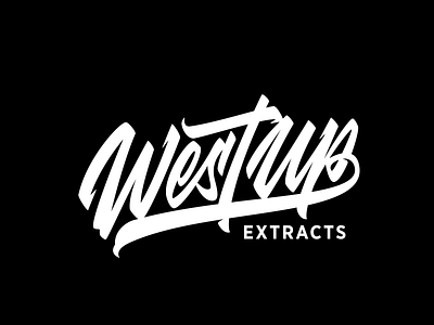 West Up Extracts calligraphy lettering logo logotype typography vector