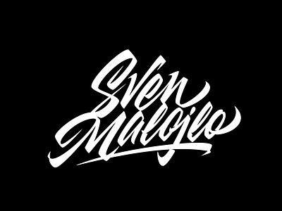 Sven Malojlo calligraphy lettering logo logotype typography vector