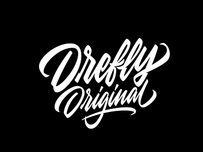 Drefly Original calligraphy lettering logo logotype typography vector
