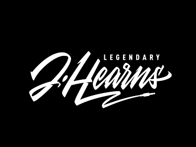 Legendary J. Hearns branding brush calligraphy dj lettering logo logotype typography vector