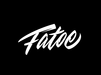 Fatoe apparel branding calligraphy clothing lettering logo logotype streetwear typography vector