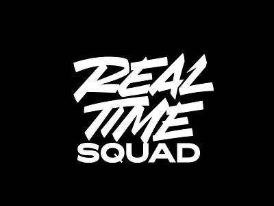 Real Time Squad calligraphy custom font font lettering logo logotype type typography