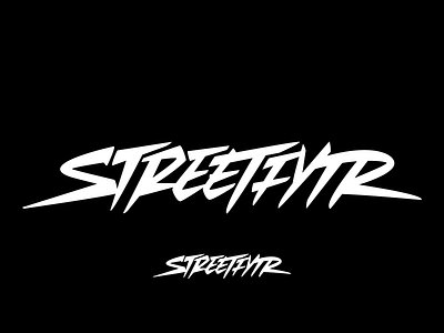 STREETFYTR calligraphy font lettering logo logotype typography vector