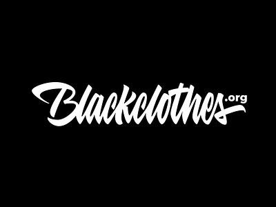 Blackclothes calligraphy font lettering logo logotype typography