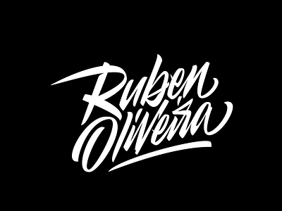 Ruben Oliveira calligraphy font lettering logo logotype typography