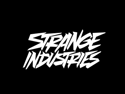 Strange Industries calligraphy font lettering logo logotype typography