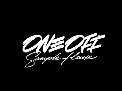 One Off Sample House calligraphy font lettering logo logotype typography
