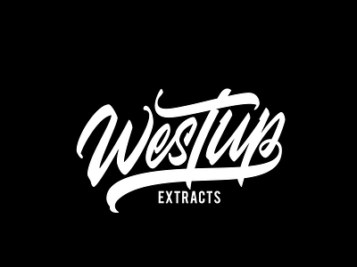 West Up Extracts calligraphy font lettering logo logotype typography