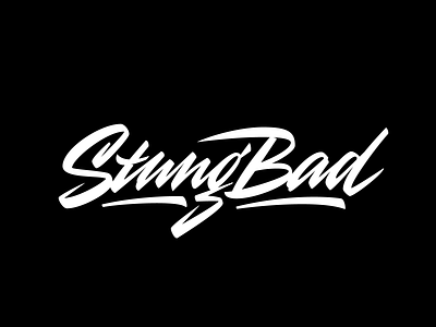 Stung Bad calligraphy lettering logo logotype typography