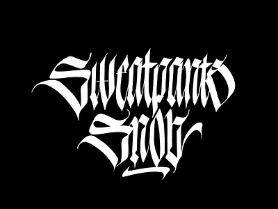 Sweatpants Snob 2 calligraphy lettering logo logotype typography