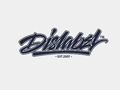 Dislabel #3 calligraphy lettering logo logotype typography vector