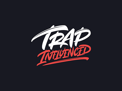 Trap Influenced brush brushpen calligraphy clothing handstyle lettering letters logo logotype typography vector