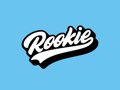 Rookie brush brushpen calligraphy lettering letters logo logotype typography vector