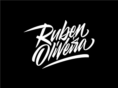 Ruben Oliveira brush brushpen calligraphy lettering letters logo logotype typography vector