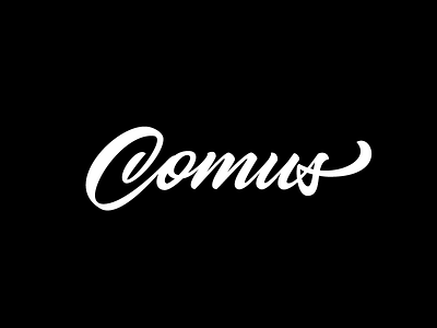 Comus brush brushpen calligraphy lettering letters logo logotype typography vector