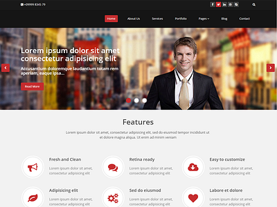 One1 Page bootstrap responsive template