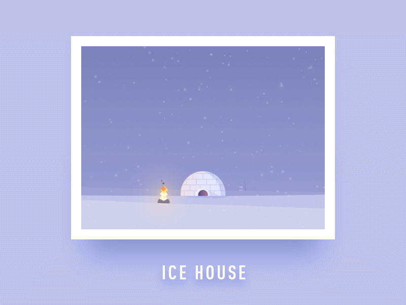 Icehouse animation illustration