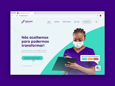 Salutar Medicine & Health art direction bird logo brand identity branding clinic logo design flat health hospital hospital website logo medicine minimal ui ux visual identity