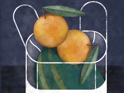 Fruits illustration for a publicity campaign