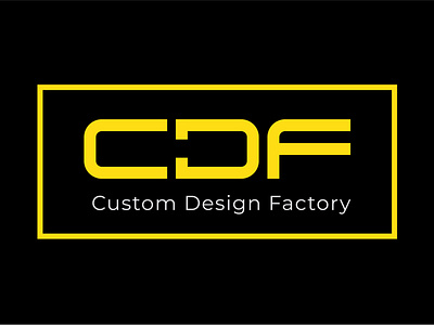 Custom Design Factory Logo and Brand book black logo logo design