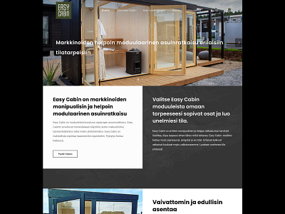 EASY CABIN branding graphic design ui woocommerce wordpress