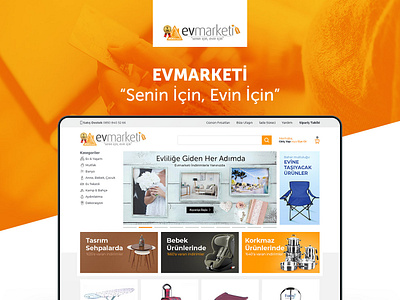 Evmarketi - E-commerce Web Design design e comerce e commerce design shopping shopping website ui design web webdesign