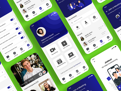 JioMeet UI Redesign Concept - Light Mode