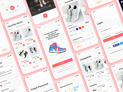 SneakerApp - online sneaker store 3d app branding design ecommerce graphic design image scan image serach logo mobile store online store product product infor ratings review shoe shoe store store ui