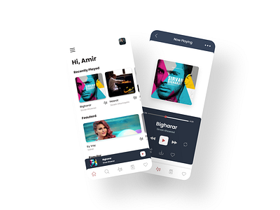 music player-1 design music music app music player ui uidesign uiux