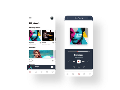Music Player-2 app design music music app music player ui ui design uidesign uiux