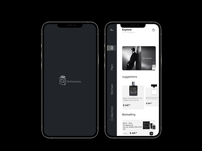 Perfume online store - 2 app design ecommerce app ecommerce design perfume ui ui design uidesign uiux