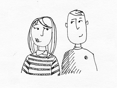 ELLIJOT x Selekkt analog couple illustration portrait studio