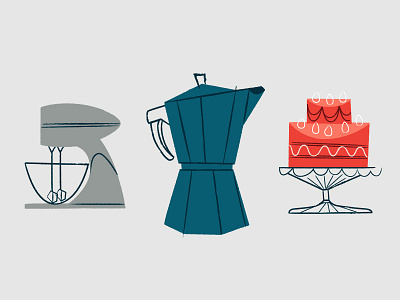 SisterMAG - Pinterest for beginners bialetti cake coffee illustration kitchen mixer