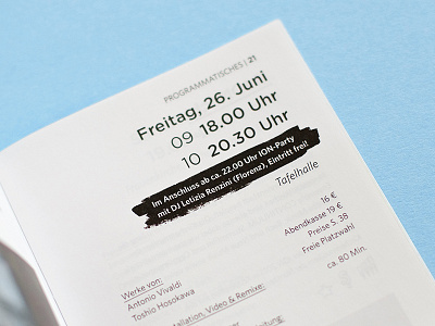 Internationale Orgelwoche Nürnberg - festival guides broschure gotham graphicdesign program type whitney