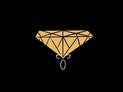 "Glimmer" diamond icon illustration pictogram