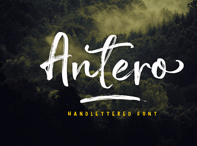 Antero cursive handwriting headline ink logo magazine oldstyle organic poster rough