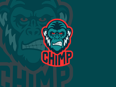 CHIMP - Mascot Logo chimp chimpanzee mascot logo