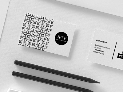 JEFF Cosmetica - Business Card Design branding business card business card design clean minimal