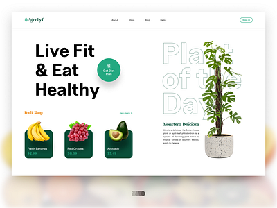 AgroLyf Website Landing Page Concept