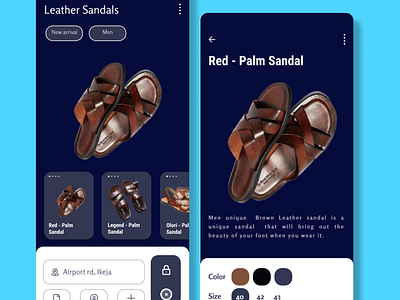 Shopping App UI Design branding design product design ui ux